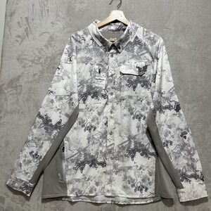 TrueTimber Camo FinalRun Long Sleeve Shirt Men's L Viper Snow Stretch Zip Pocket